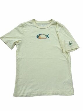Vineyard Vines Kids Size Small, 8-10, Fish Taco Yellow Short Sleeve Tee
